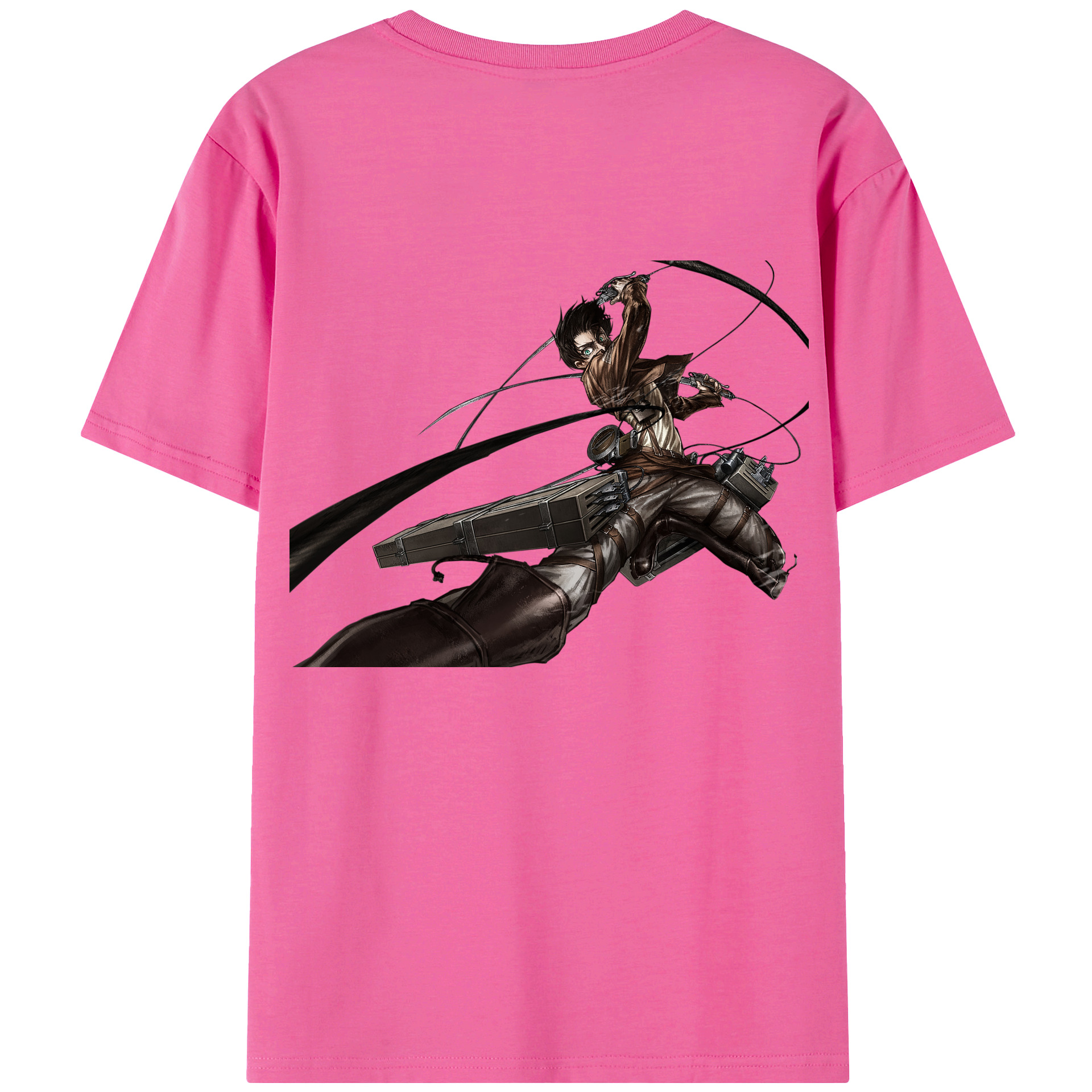 （画像用） 進撃の巨人 エレン･イェーガー Attack on Titan Eren Jäger レディース半袖Tシャツ(バックプリント)